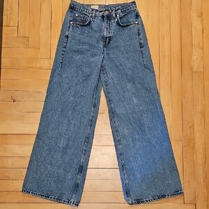Pilcro Blue Wide-Leg Jeans